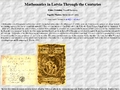 Mathematics in Latvia throughout the Centuries